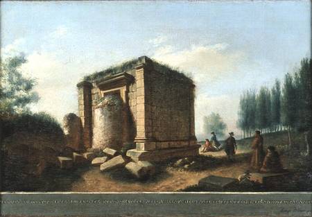 Ancient Temple - Luigi Mayer as art print or hand painted oil.