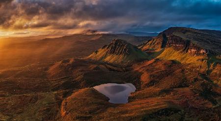 Over the Quiraing at sunrise
