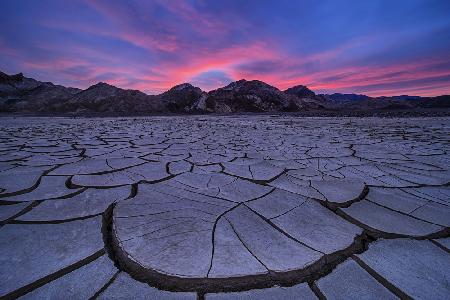 O.O. Blue Hour at Cracked Mud Field