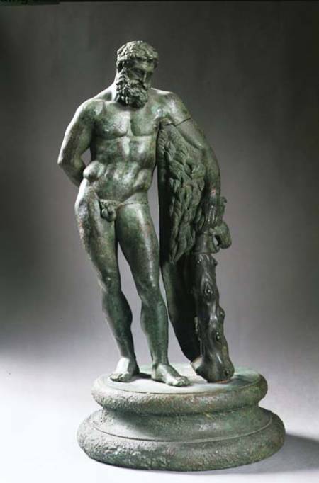 Herakles (Hercules) resting, a reduced from Lysippos