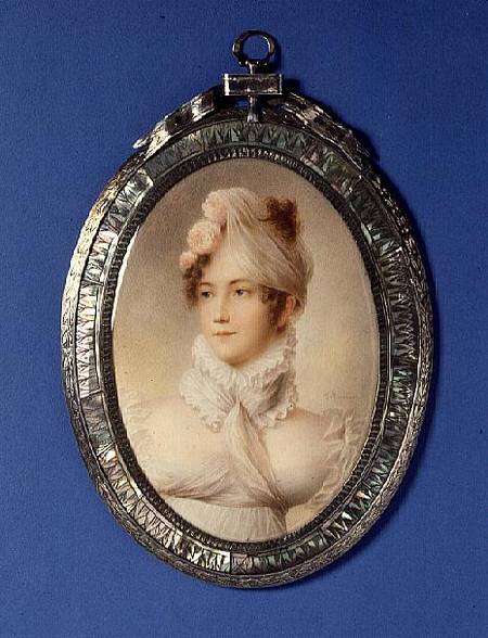 Miniature of a Young Woman from M Rouvier