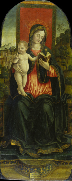 Madonna and Child Enthronend from Macrino d'Alba