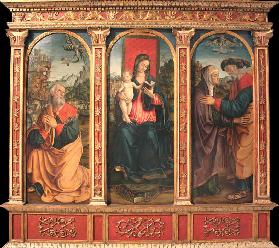 Virgin and Child, The Annunciation to Joachim, and The Meeting at the Golden Gate