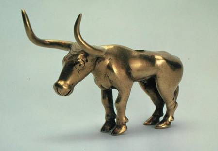 Figure of a bull, from the  burial mound of the Northern Caucasus from Maikop