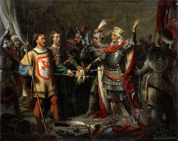Wladyslaw II Jagiello (c.1351-1434) Before the Battle of Tannenberg, 15th July 1410 from Maksymiljan Antoni Piotrowski