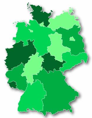 Deutschland Karte X from Manuel Lesch