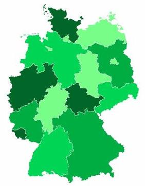 Deutschland Karte IX