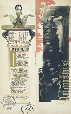 The Black Mass, the month of August for a magic calendar published in 'Art Nouveau' review, 1896 (co from Manuel Orazi