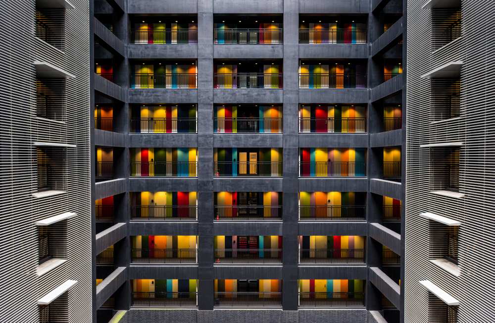 The colored doors from Marc Pelissier