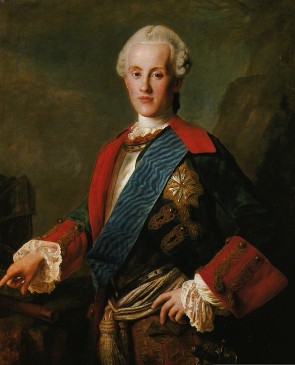Portrait of Prince Karl Christian Joseph of Saxony, Duke of Courland (1733-1796) from Marceli Bacciarelli