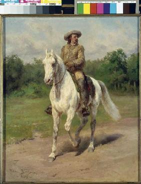Colonel William F. Cody to horse
