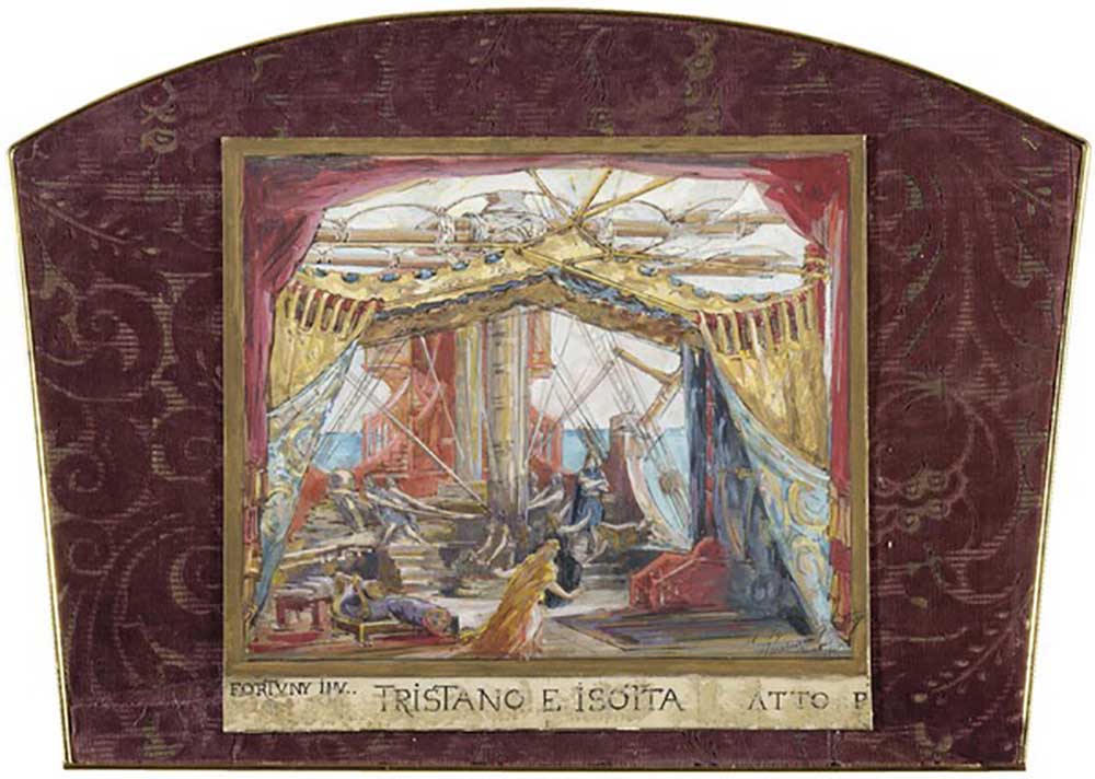 Stage design for the opera Tristan and Isolde by R. Wagner from Mariano Fortuny y Madrazo