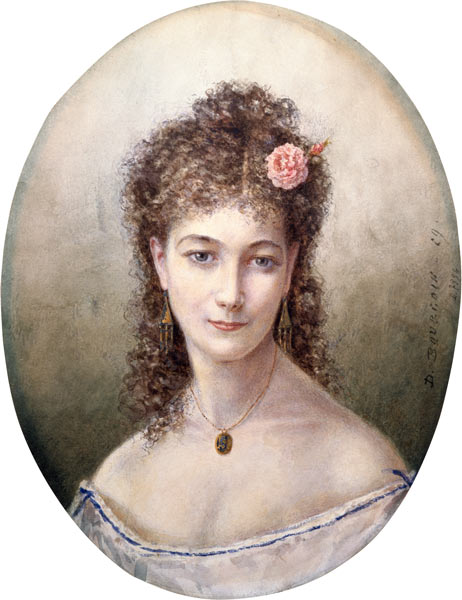 Sarah Bernhardt (1844-1923) 1869 from Marie Desire Bourgoin