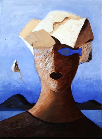 Ouranopoulis, 1993 (tempera on wood)  from Marie  Hugo