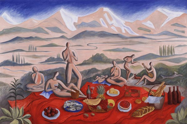 The Picnic, 1992 (oil on canvas)  from Marie  Hugo