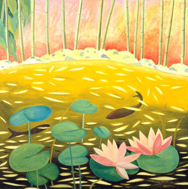Water Lily Pond III, 1994 (oil on canvas) 