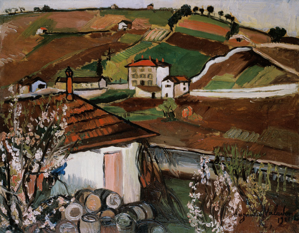 Houses in the Champagne from Marie Clementine (Suzanne) Valadon