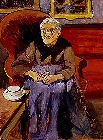 Portrait of an old woman. from Marie Clementine (Suzanne) Valadon