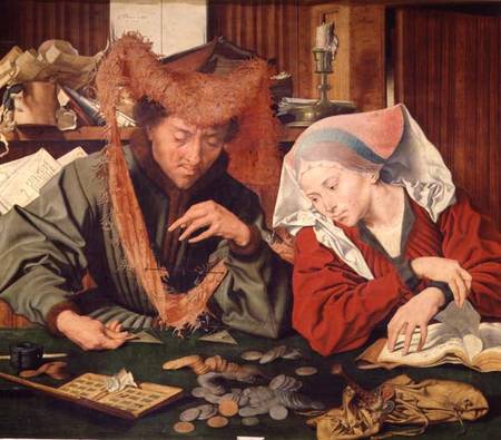 The Money Changer and his Wife from Marinus van Roejmerswaelen