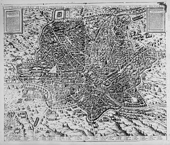 Map of Rome from Mario Cartaro