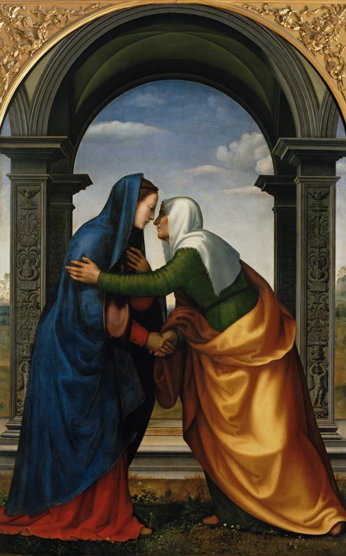 The Visitation of St. Elizabeth to the Virgin Mary from Mariotto di Bigio Albertinelli