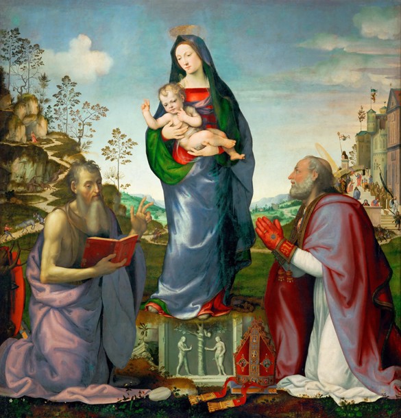 Madonna and Child with Saints James and Zenobius from Mariotto di Bigio Albertinelli