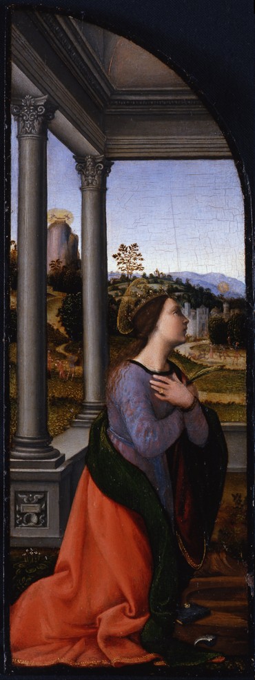 Triptych, left-hand panel: Saint Catherine of Alexandria from Mariotto di Bigio Albertinelli