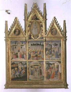 Scenes from the Life of Christ and of the Virgin, polyptych
