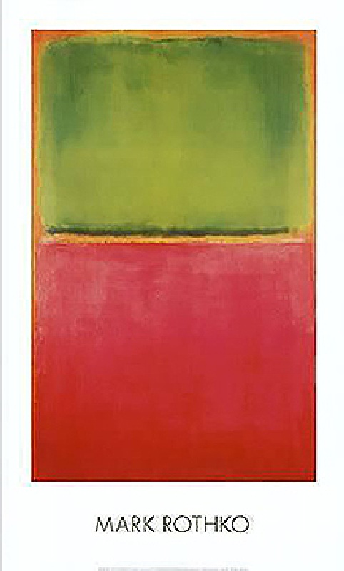 Untitled (Green, Red on Orange) from Mark Rothko