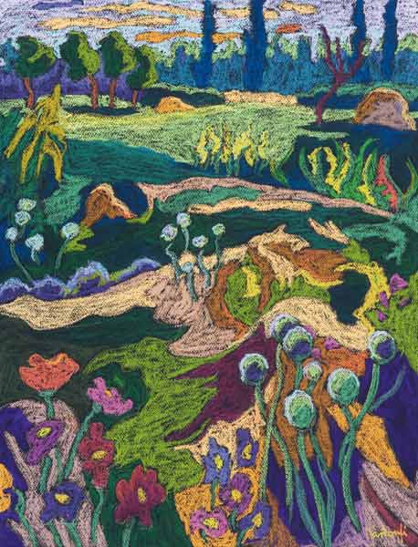July Terrain, 2008 (pastel on paper)  from Marta  Martonfi-Benke