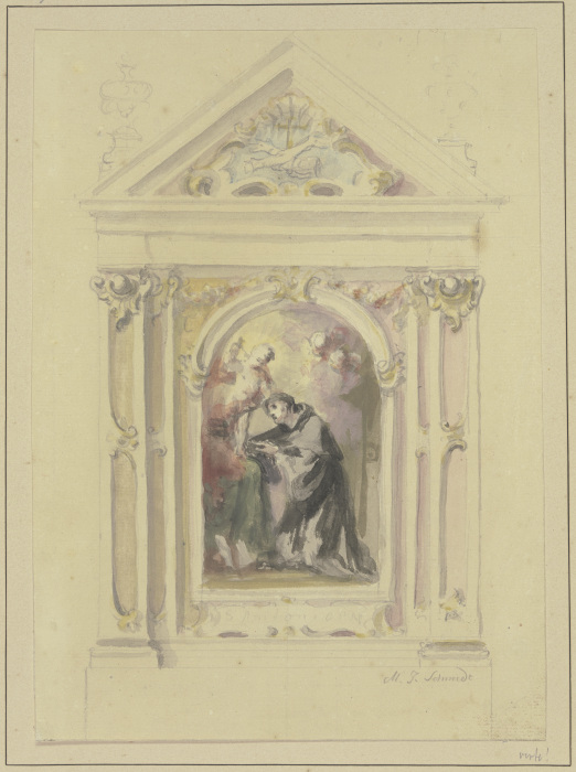 Der Heilige Antonius mit dem Kind from Martin Johann Schmidt gen. Kremser-Schmidt