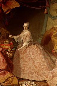 Maria Theresia in the lace dress. from Martin Mytens