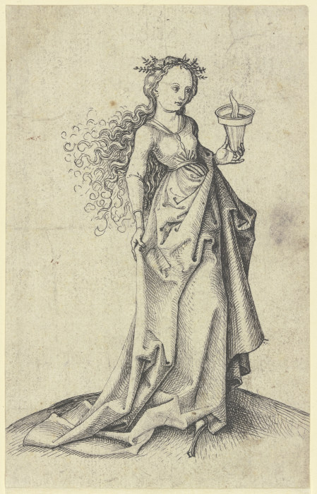 Wise maiden from Martin Schongauer