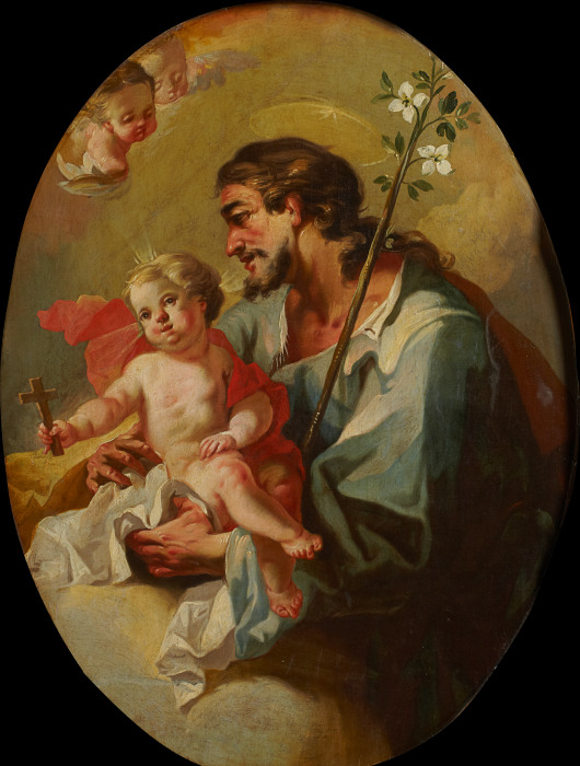 St. Joseph with the Christ Child from Martino Altomonte