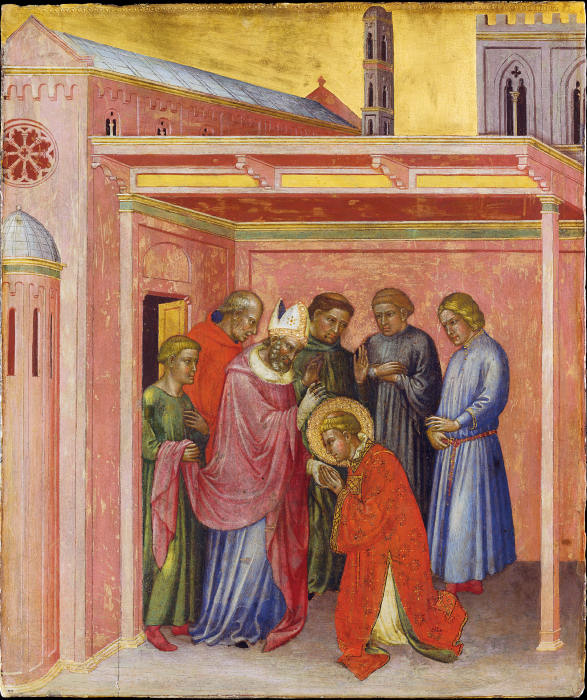 Departure from Bishop Julian from Martino di Bartolomeo