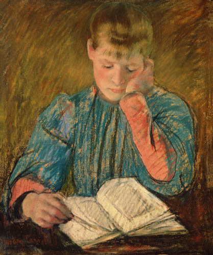 Reading girl from Mary Cassatt