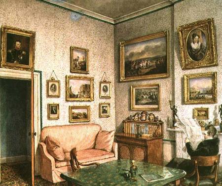 Col. Norcliffe's study at Langton Hall from Mary Ellen Best