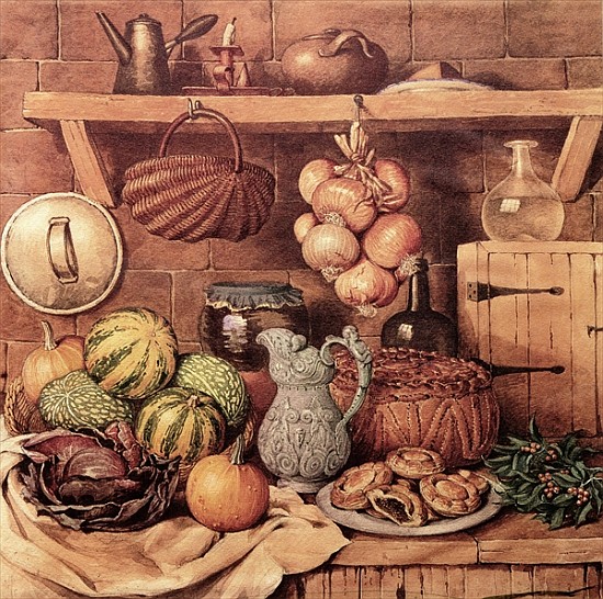 Still life with Christmas Food from Mary Ellen Best
