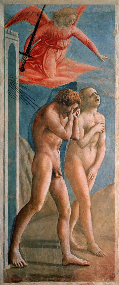 Expulsion from the paradise from Masaccio