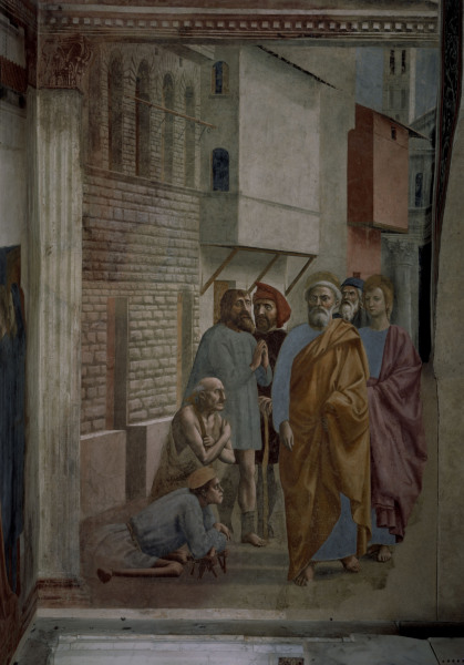 St.Peter Heals With Shadow from Masaccio