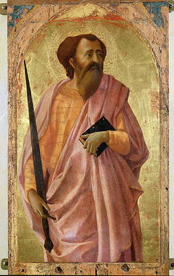 St. Paul, 1426 (tempera on panel) from Masaccio