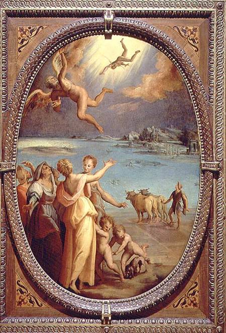 The Fall of Icarus from Maso  da San Friano