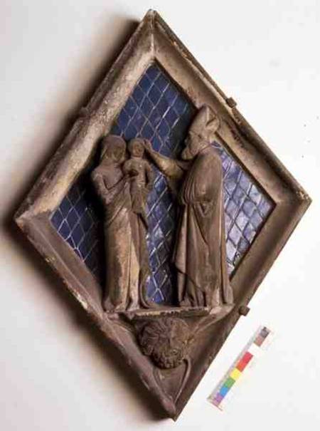 The Baptism, relief tile from the Campanile from Maso  di Banco