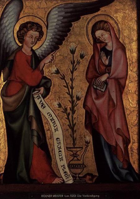 The Annunciation from Master of Cologne