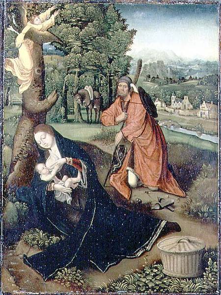 Rest on the Flight into Egypt from Master of the Antwerp Adoration