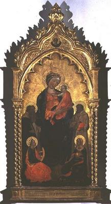 Madonna and Child with Saints (tempera on panel) from Master of the Borgo alla Collina