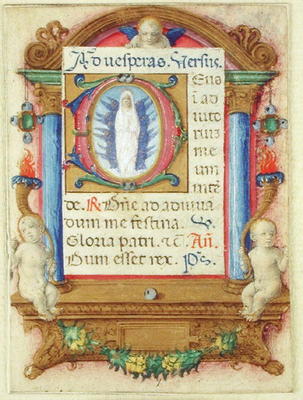Virgin in Glory, c.1480 (vellum) from Master of the della Rovere Missals