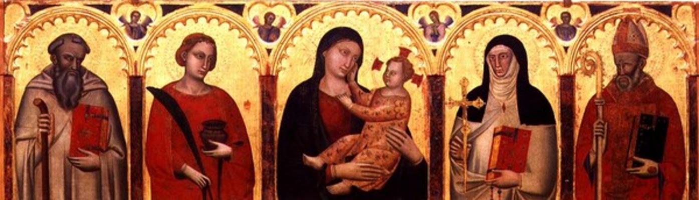 Madonna and Child with Saints (tempera on panel) from Master of the Dominican Effigies