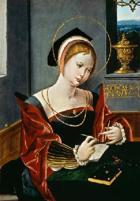 Portrait of a lady writing