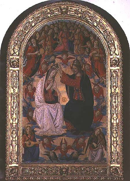 Coronation of the Virgin from Master of the Fiesole Epiphany